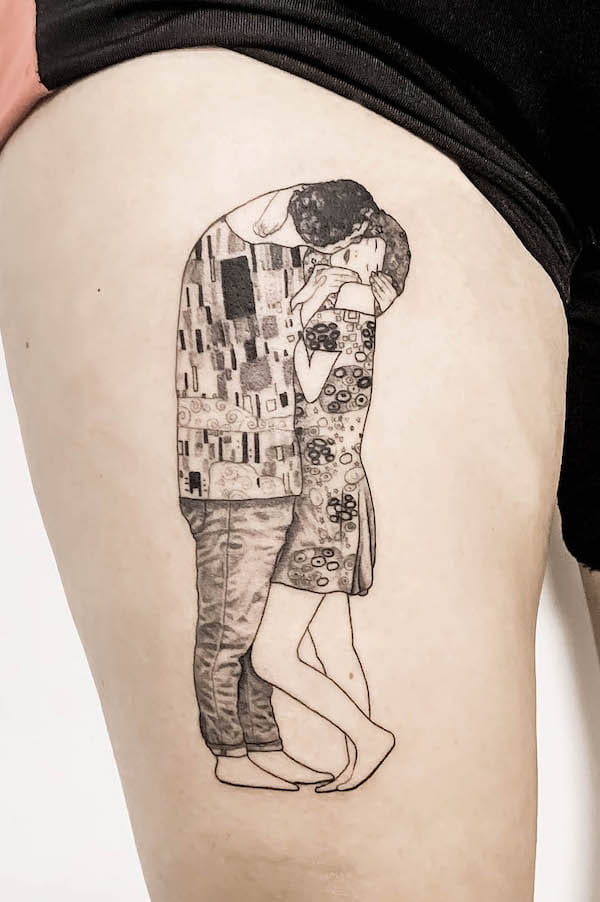 Klimt the kiss tattoo