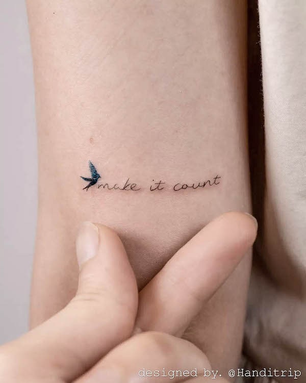 I am enough tattoo is for those who believe in themselves no matter what