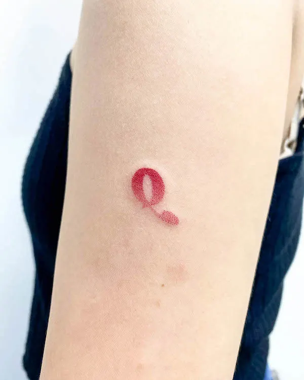 red letter tattoo on arm｜TikTok Search