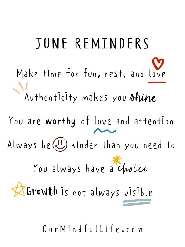June reminders - June quotes and sayings
