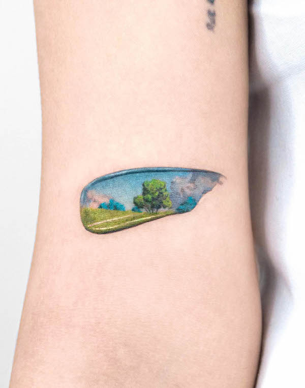 INKPEDIA | Landscape tattoo, Forest tattoos, Lake tattoo