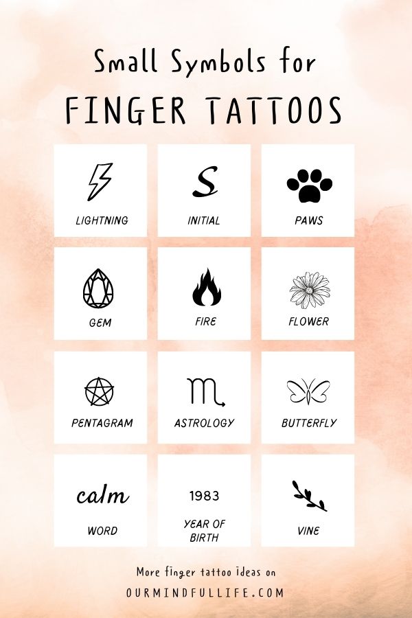Womens finger tattoo meanings