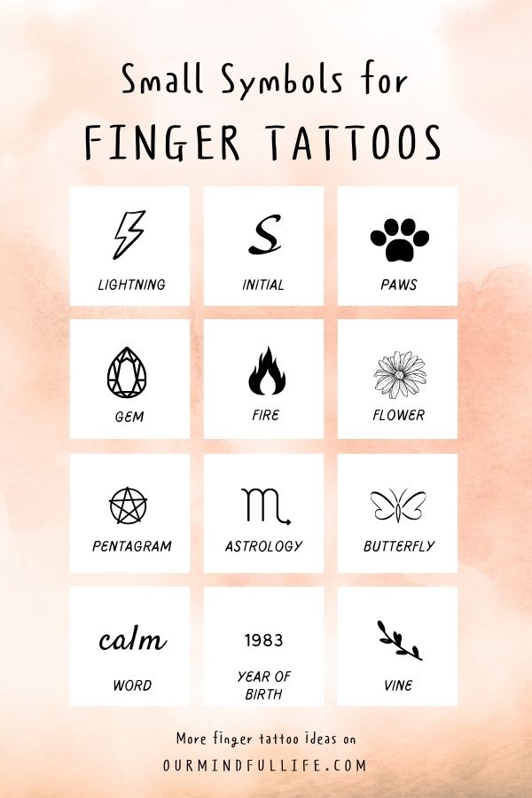 Update 85 finger tattoo symbols and meanings best  thtantai2