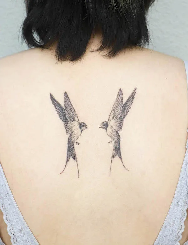 30 Visually Striking and Pleasing Connecting Symmetrical Tattoo Designs -  Psycho Tats