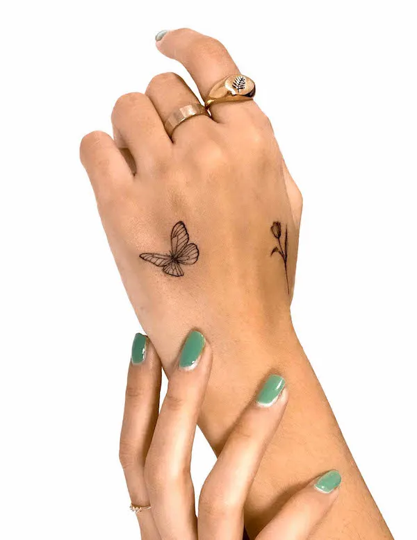 35 Hand Tattoos for Women  Cute Tattoos For Girls On Hand  Tatuajes de  henna manos Tatuajes para niñas Tatuajes de pulgar