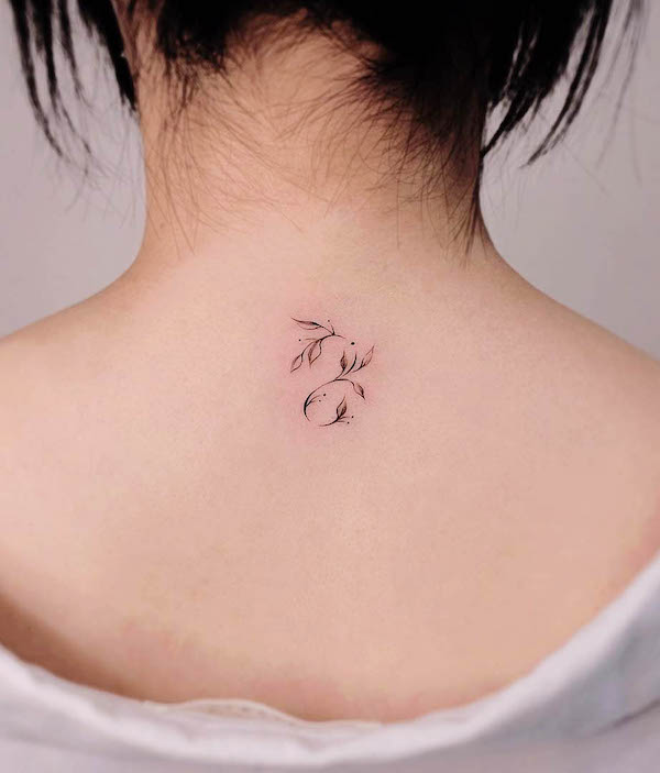 Meaningful small back tattoos for females