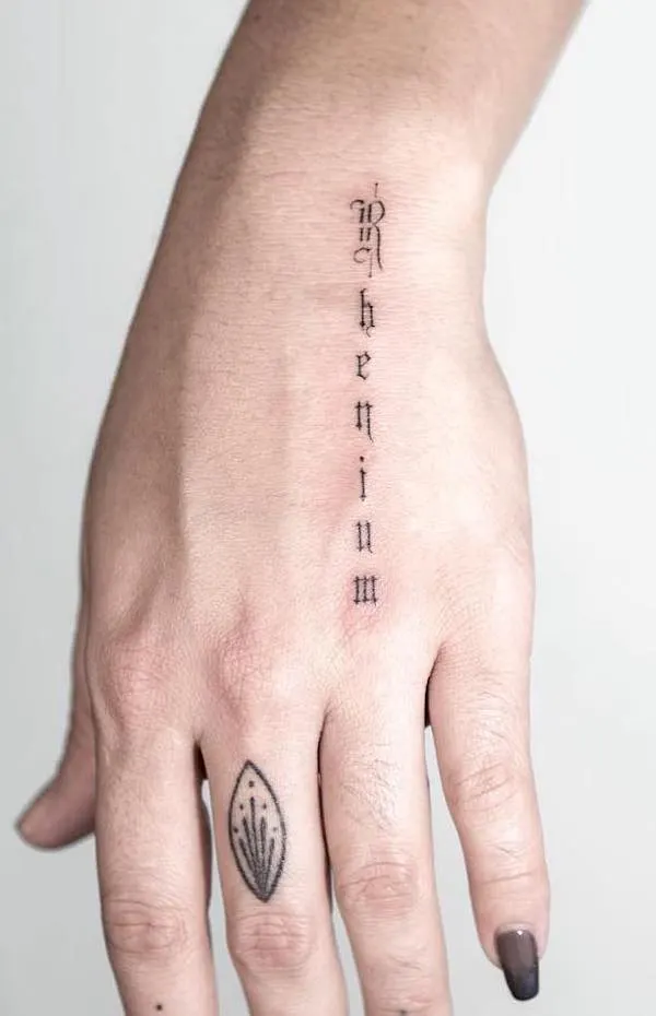 Hand tattoos meaning