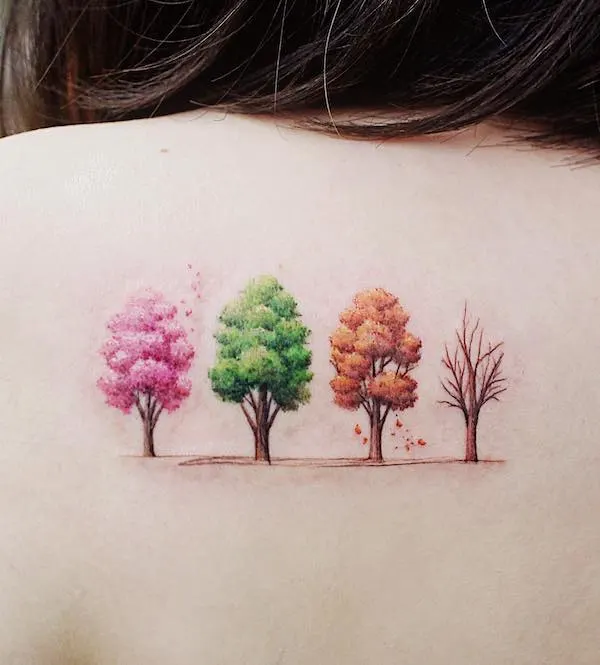 Tree of life back tattoo by @ch.tattoo.ahn