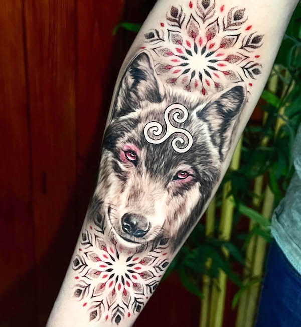 Mandala Wolf Tattoo by ArtMakia on DeviantArt