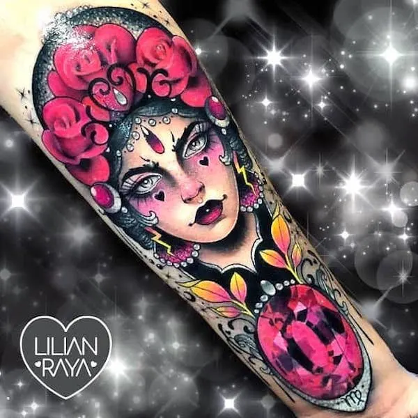 A bold statement tattoo by @lilianraya