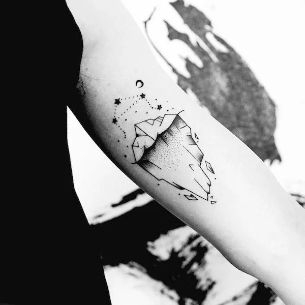 Discover more than 76 iceberg tattoo minimal super hot  thtantai2