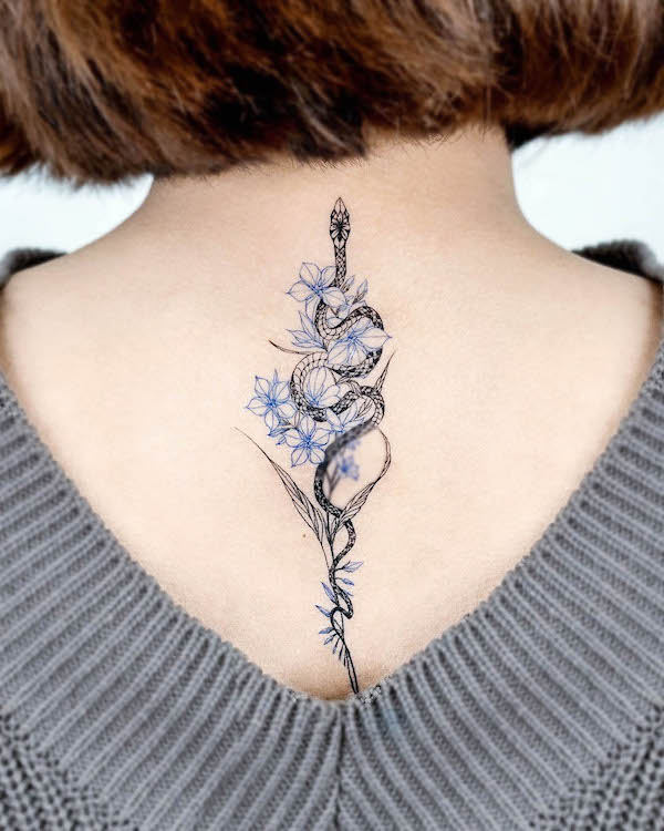 Black Flower Temporary Neck Tattoo Fake Sticker For Men Waterproof Body Arm  Art | eBay