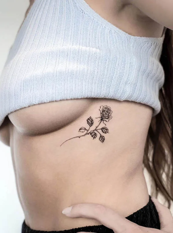 Emerald Tattoo Company UK on Twitter Ribcage flowers for Izzys first  tattoo done by rebeccytattoos emeraldtattoocompany emeraldtattoo  talbotgreen cardiff southwales floraltattoo flowertattoo  blackworktattoo blackwork lineworktattoo 