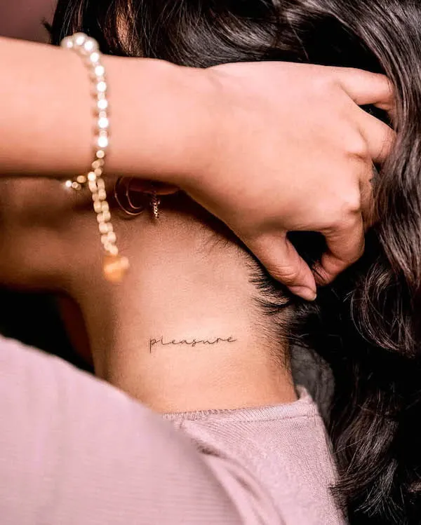 55 Awesome Words Neck Tattoos