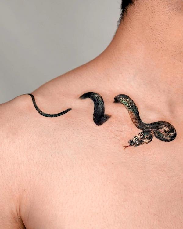 11 Snake Collarbone Tattoo Ideas That Will Blow Your Mind  alexie