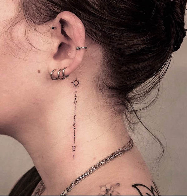 20 Cool Neck Tattoo Designs Ideas For Men and Women  Tikli