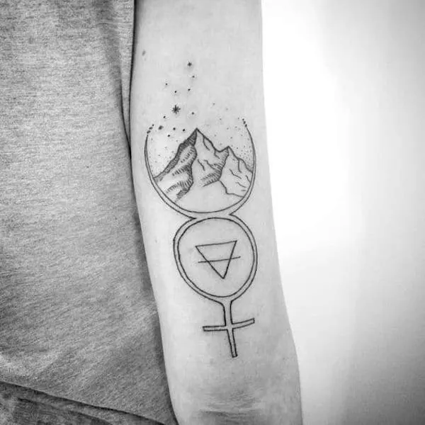 The adventure seeker tattoo for Virgo