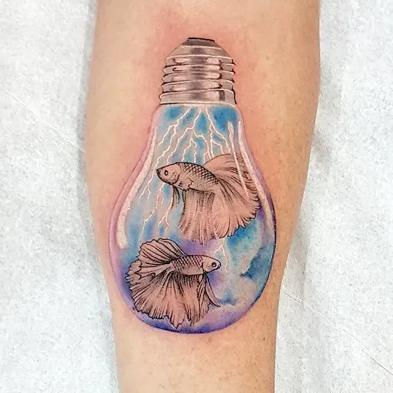 The world of Pisces by @spigatattoo