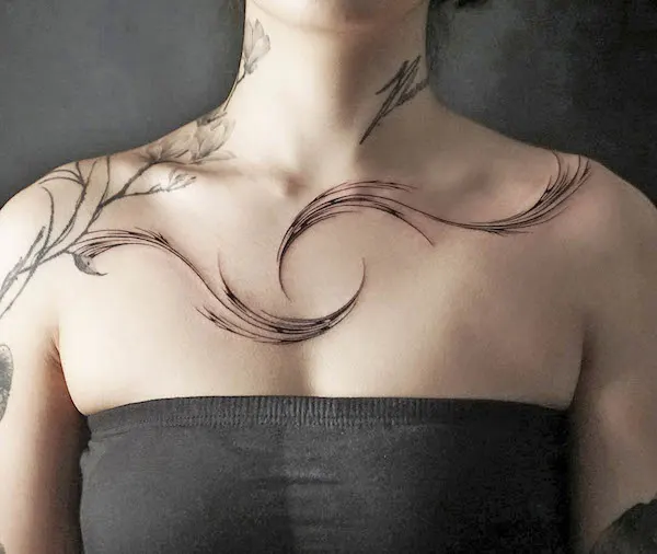 30 Sexy Collar Bone Tattoos DesignBump