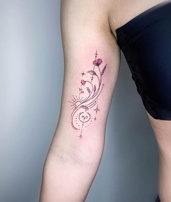 150 Unique Aries Tattoos with Meaning – exploretheworls.com