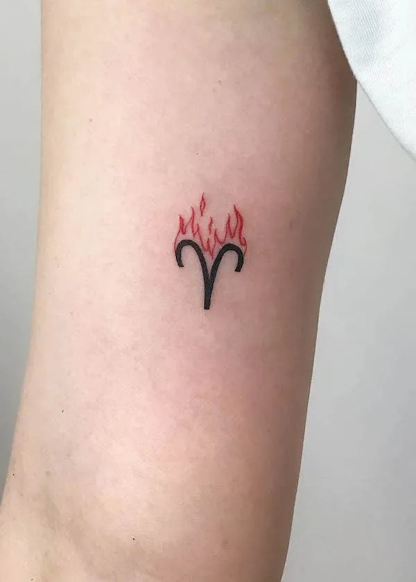 Aries Zodiac Tattoos For March  April Birthdays