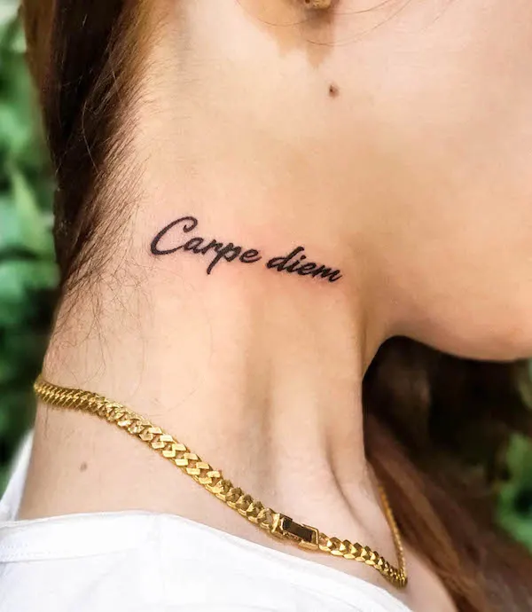 Seize the day_mental health tattoo by @tattoo_oppa