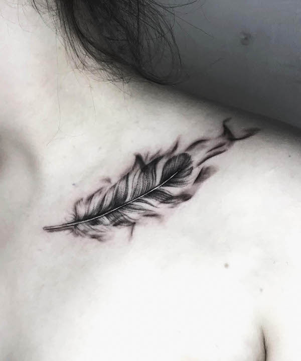 Favorite 39 Feather Tattoo Ideas - Tattoo Glee