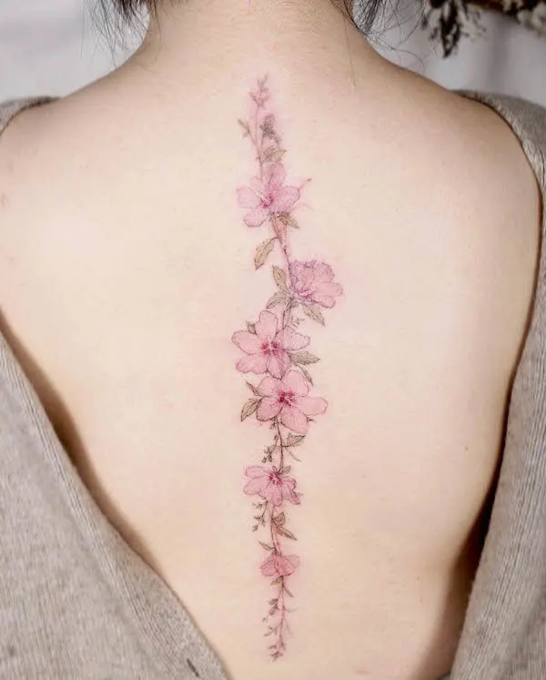 Pine tree cluster spine tattoo stellatxttoo stellatxttoo  Tatouages de  la vie Tatouage Tatouage darbres