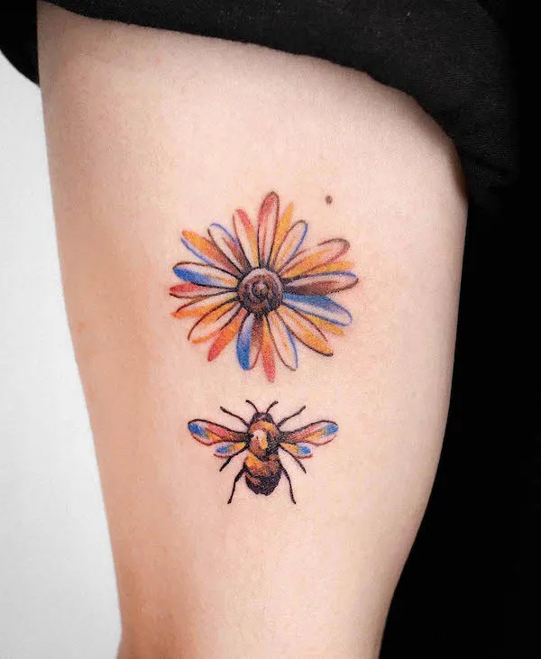 48 Unique Bee Tattoos with Meaning - Our Mindful Life