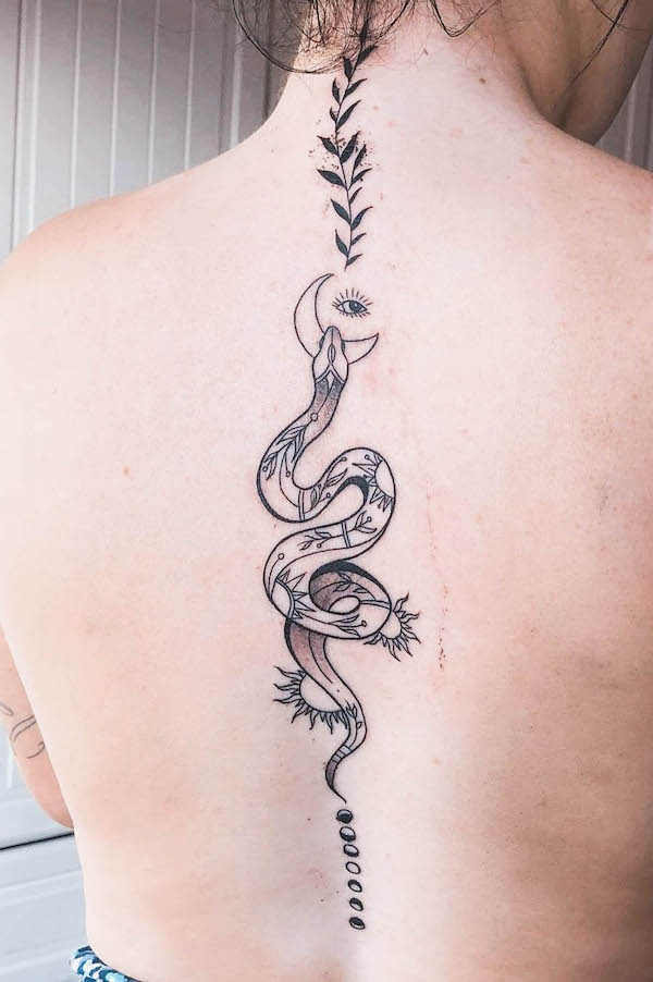 Spine Tattoos For Women