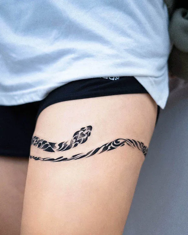 Thigh bracelet deals name