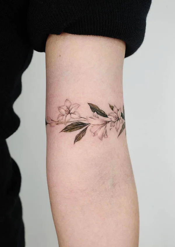 Tattoo tagged with sleeve leaf rose dots  inkedappcom