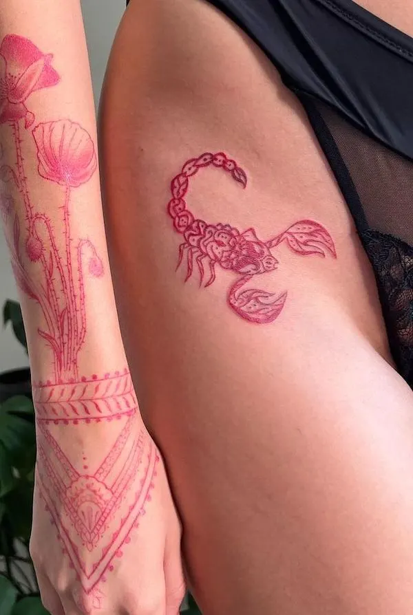 Scorpio red ink by @ggmtats