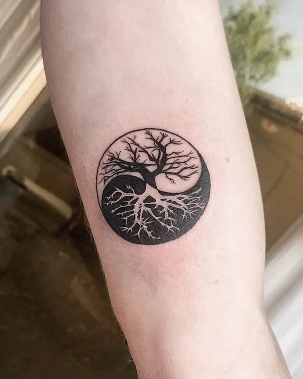 Ornamental circle tree of life tattoo  EntertainmentMesh