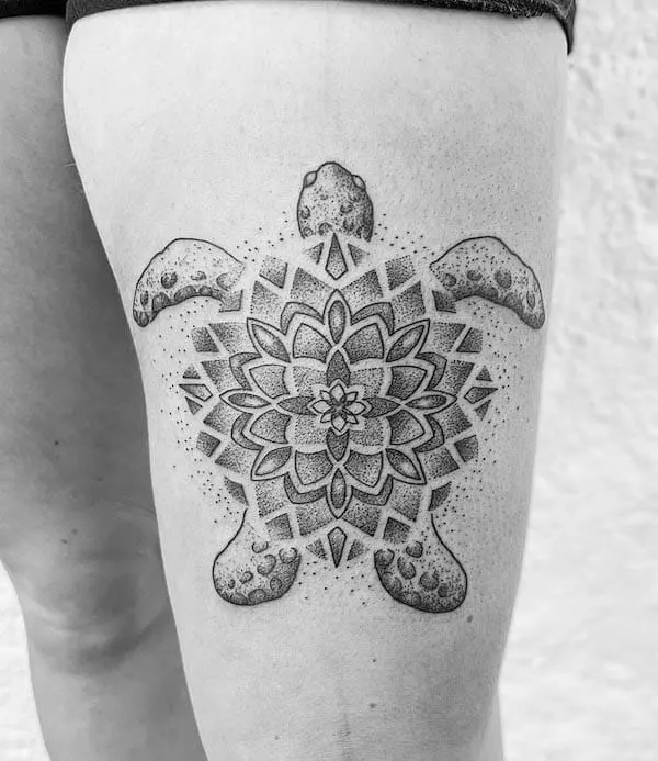 15 Mandala Turtle Tattoo Designs  Turtle tattoo designs Floral mandala  tattoo Turtle tattoo