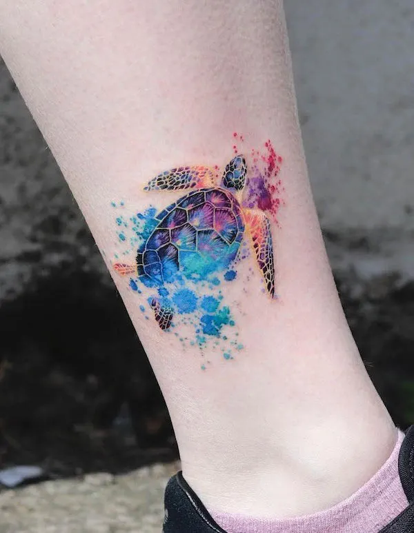 45 Unique and Beautiful Turtle Tattoos - Our Mindful Life