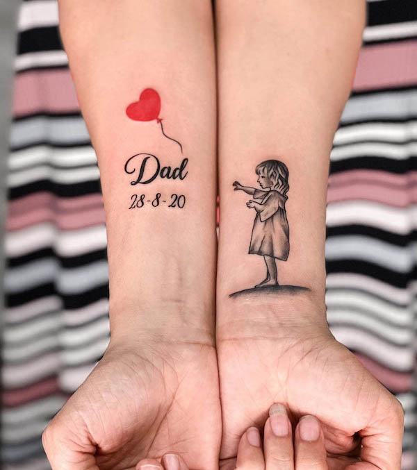 Guide to Father and Daughter Tattoos: 80+ Best Design Ideas - Saved Tattoo