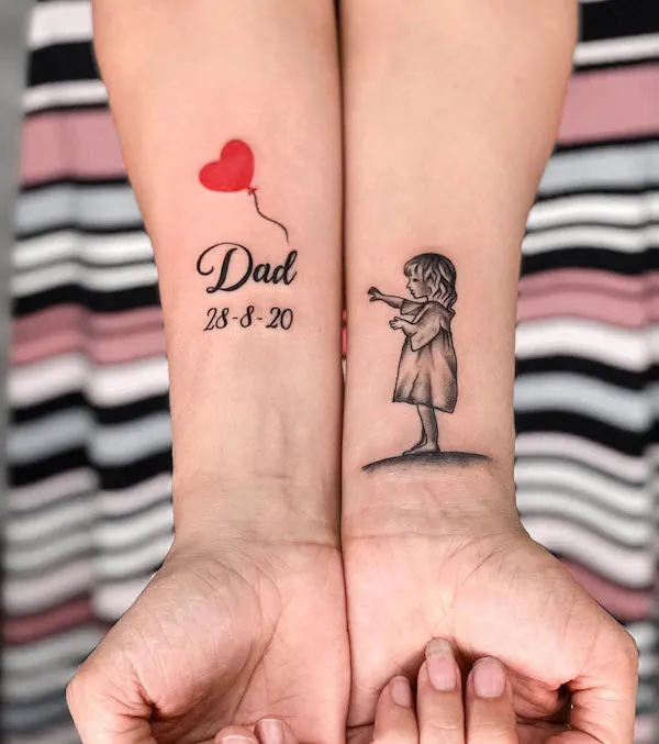 father daughter in Tattoos  Search in 13M Tattoos Now  Tattoodo