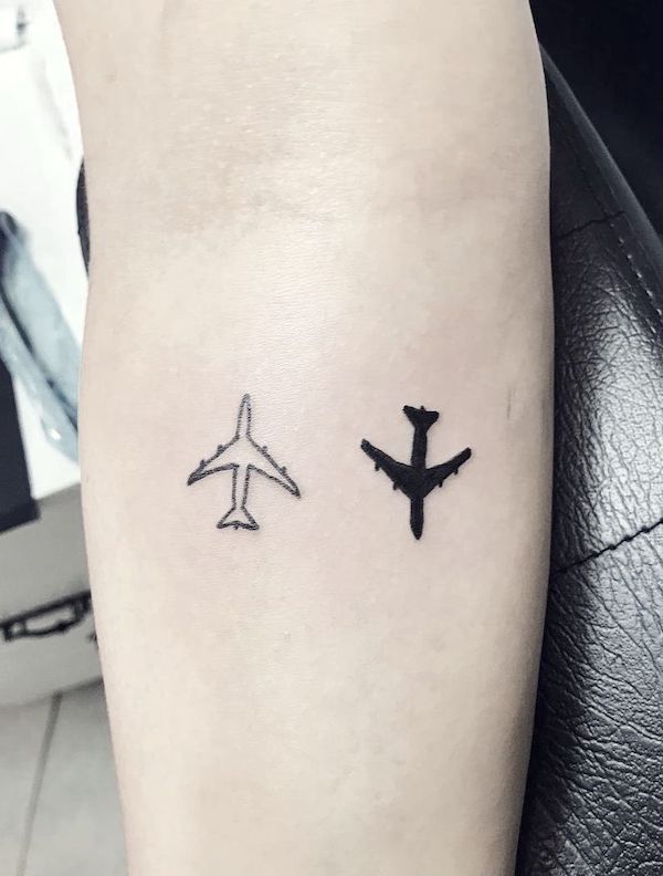 Airplane tattoos for guys