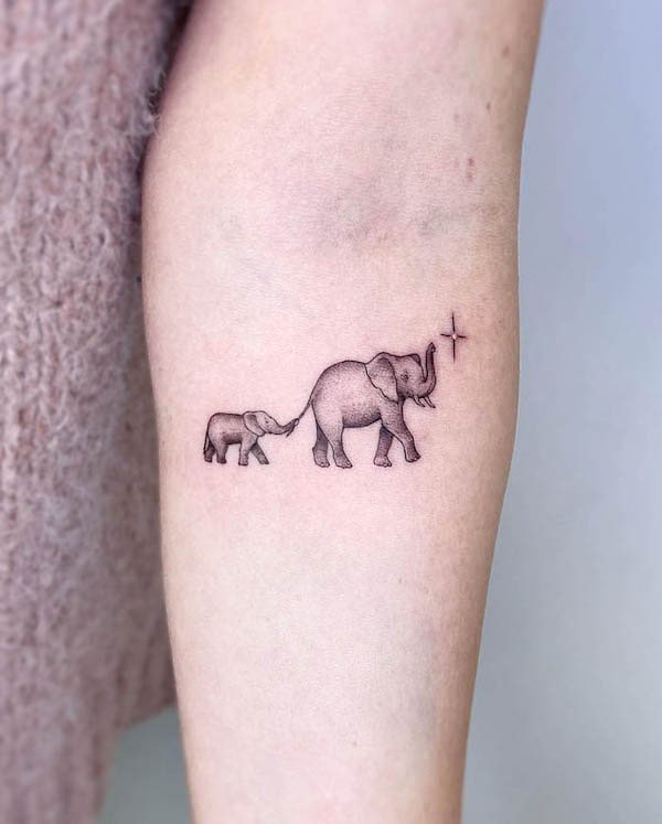 61 Cool and Creative Elephant Tattoo Ideas  StayGlam