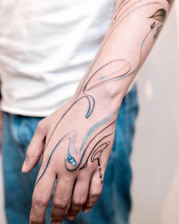 40 Water Tattoo Ideas That Are Mesmerizing