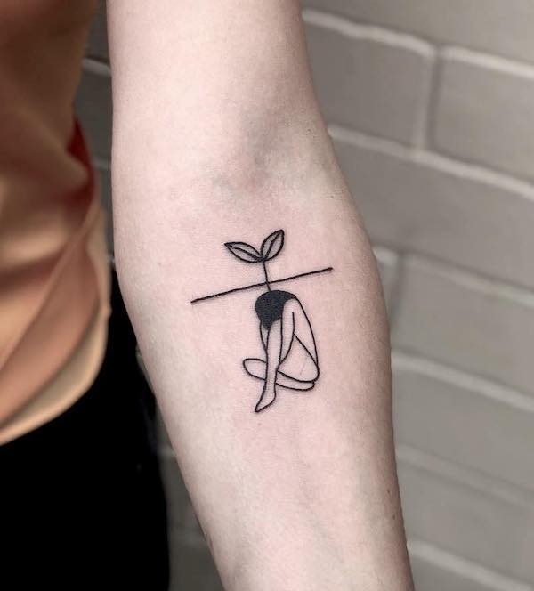 Aliens Tattoo Ahmedabad  The biggest step towards success is selfgrowth  This tattoo serves as a reminder that only you can nurture yourself and  bloom into a beautiful flower Express yourself with