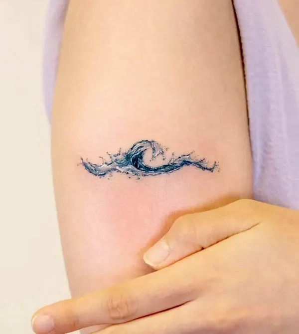 Top 80+ abstract waves tattoo latest - thtantai2