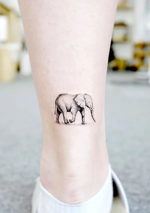 30 Adorable Tiny Elephant Tattoos  Spiritus Tattoo  Elephant tattoo small  Elephant tattoo design Tiny elephant tattoo