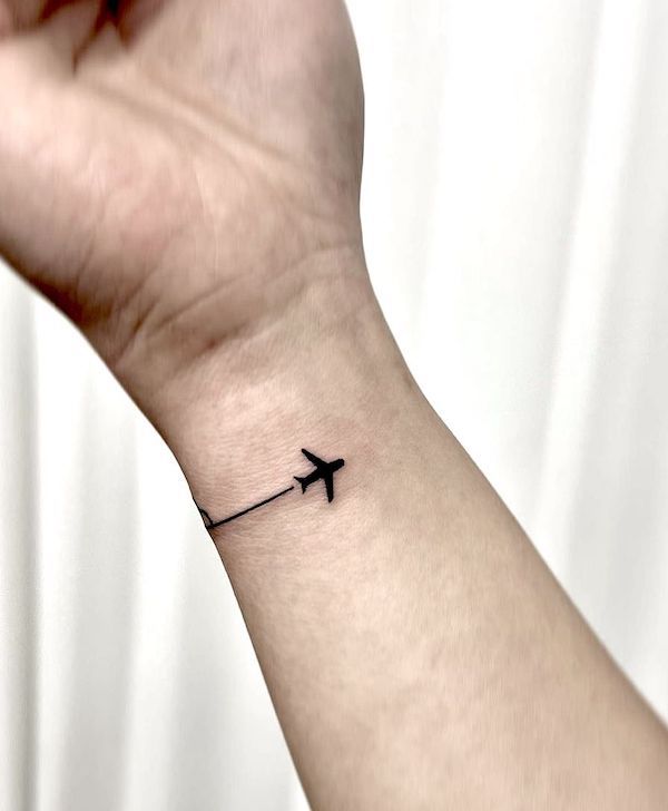 Buy Airplane Temporary Tattoo set of 2 Plane Temporary Tattoo Online in  India  Etsy