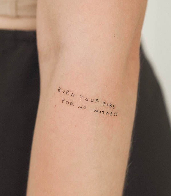 Details more than 135 back of arm tattoo words best