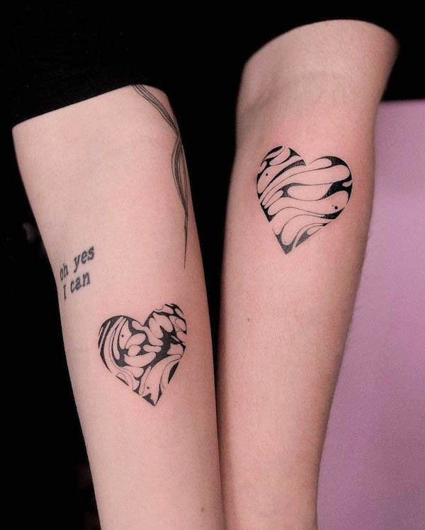 Matching Tattoos For The 6 Perfectly Compatible Zodiac Sign Couples   YourTango