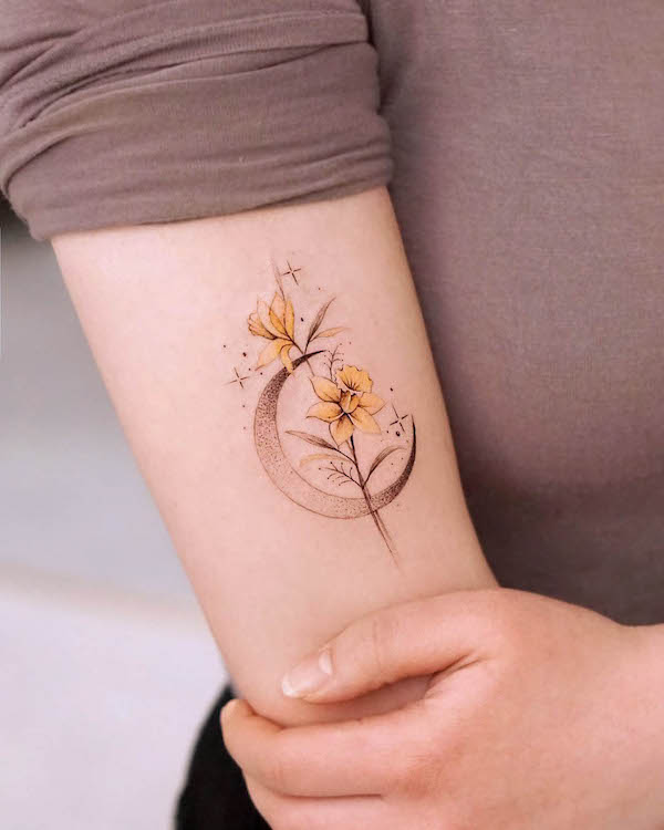 100 Pretty Birth Flower Tattoos And Their Symbolic Meaning  Saved Tattoo