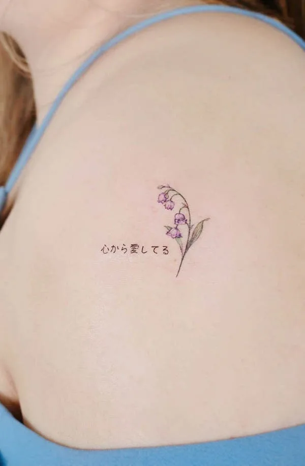 Lily of the valley May birth flower tattoo by @tattooistflower_mood