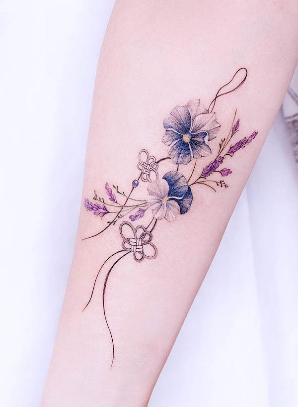Details 84+ violet february birth flower tattoo super hot in.eteachers